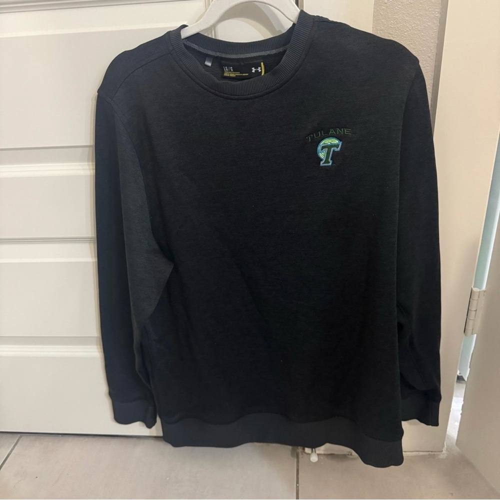 Vintage Tulane Under Armour Charcoal Crewneck Sweatshirt Mens L